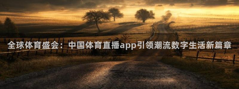全球体育盛会：中国体育直播app引领潮流数字生活新篇章