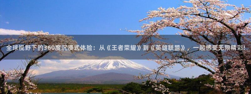 全球视野下的360度沉浸式体验：从《王者荣耀》到《英雄联盟》，一起感受无限精彩!