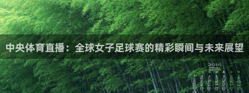 中央体育直播：全球女子足球赛的精彩瞬间与未来展望
